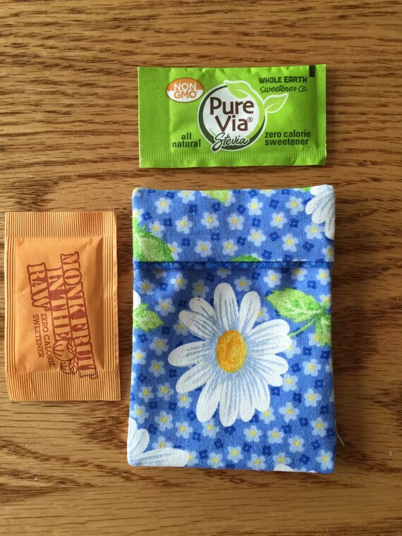 Sugar Packet Holder Travel Case for purse or pocket holder