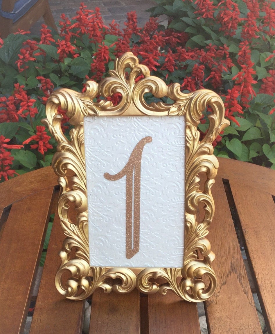 table-number-frames-4-x-6-gold-wedding-frames-ornate-baroque