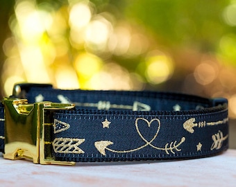 Golden Arrows Dog Collar / Aztec Arrows Dog Collar / Dog Collars Australia
