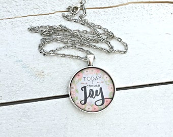 Choose Joy; Choose Joy Necklace; Choose Joy Jewelry; Today I choose Joy