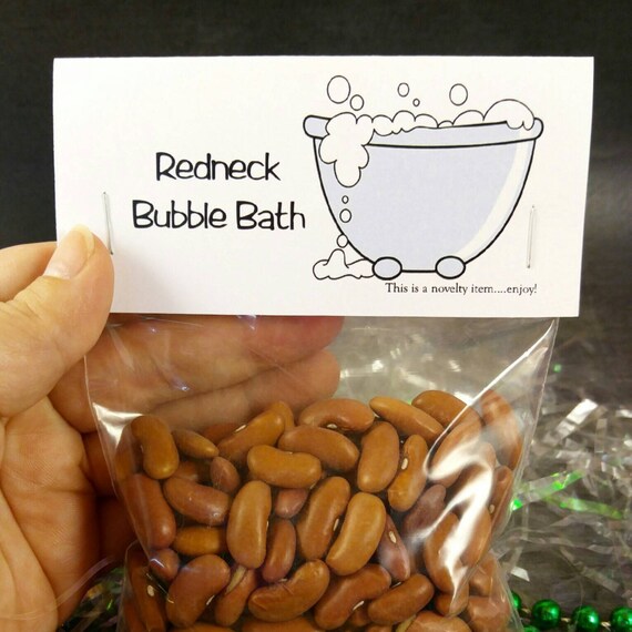 Redneck bubble bath gag gift party favor by GaBackRoadDesigns