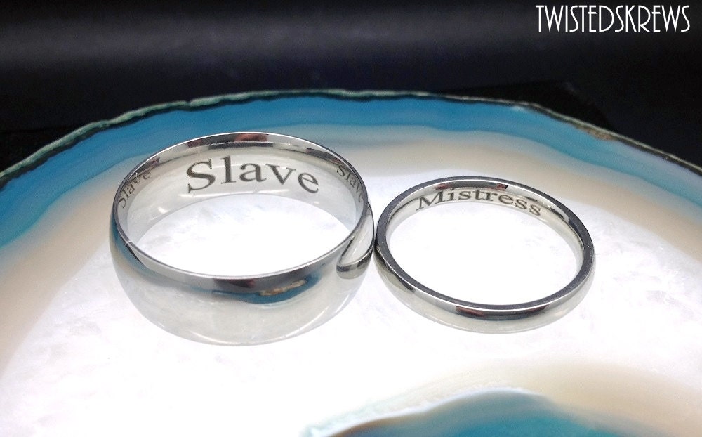 Hidden message wedding rings