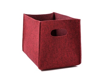 Dog toy storage, storage basket, storage bin,felt bin, kitchen storage, household storage, Gopher