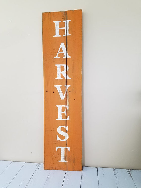 County Wall Hanging Rust Colored Harvest Sign Gift for Fixer Upper Fans