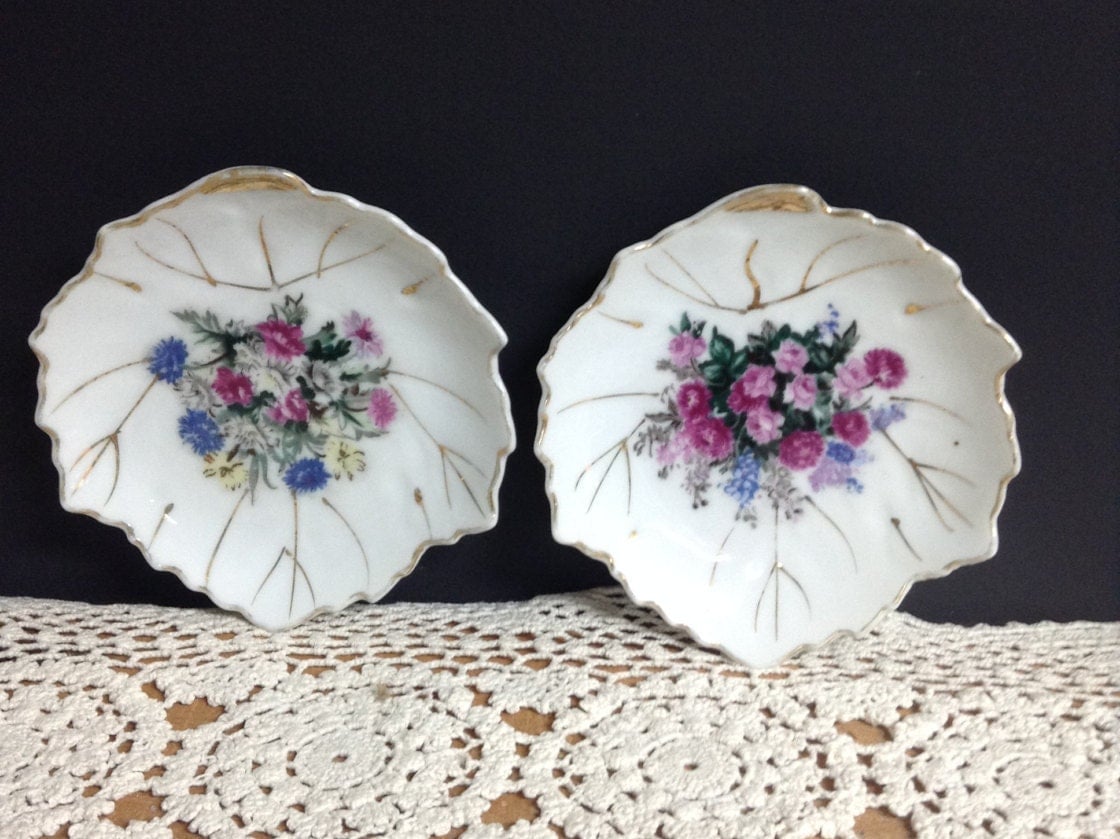 Vintage Porcelain Vanity Tray Set Porcelain Dish Gift for Her