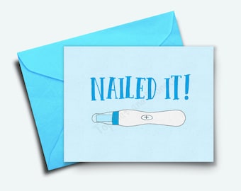 Funny Baby Shower Card, New Baby, Expecting Mom, Pregnancy Announcement, Expecting Parents, Baby Shower Invitation, Expecting Dad, Baby Card