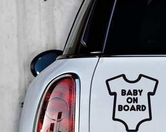 Baby On Board Car Sticker - Window Decal - Car Decal - Baby On Board Decal - LSCD-A0002TF