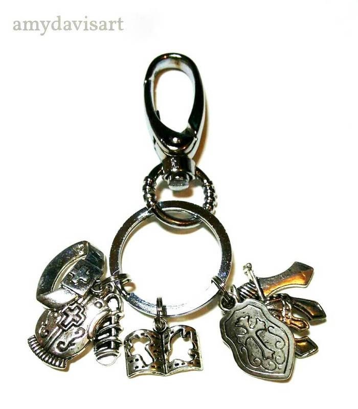 Bulk Purchase Full Armor of God Key Chains Christian