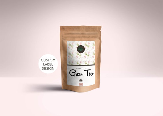 Custom tea packaging Personalized tea bag label Custom tea