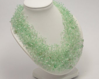 Sister gift Bead necklace jade jewelry statement necklace green boho Jewelry gemstone choker unusual necklace jade necklace stone necklace
