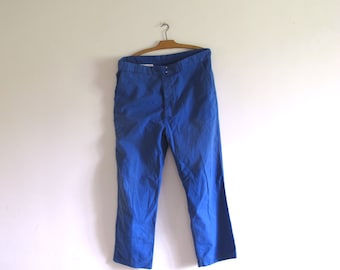 VTG Adolphe Lafont French Indigo blue chore Work cotton men pants trousers