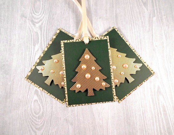 8 gift tags gold christmas tree tags pearl tree tag package 8 gift tags gold christmas tree tags pearl tree tag package