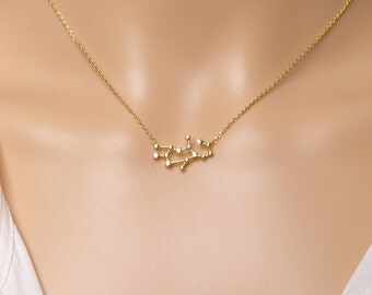 Virgo Constellation Necklace, Virgo Necklace, Zodiac Virgo, Virgo Pendant, Constellation Jewelry,Gift idea,Zodiac jewelry