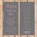 Printable Wedding Program Tea Length Wedding Program Modern