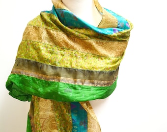 GREEN Recycled Silk Sari Scarves