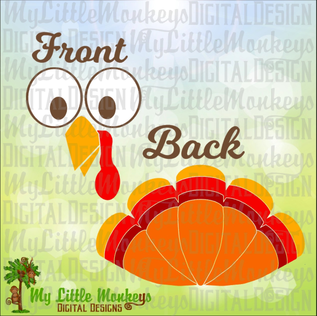 Download Turkey Face Turkey Feathers Baby Bodysuit Thanksgiving