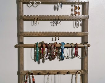 Earring Holder, Wall Mounted, Jewelry Organizer, Jewelry Storage, Jewelry Holder, Necklace Holder, Jewelry Stand, Bracelet Display, Jewelry
