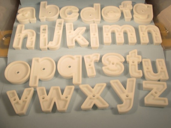 Alphabet letter cookie cutters