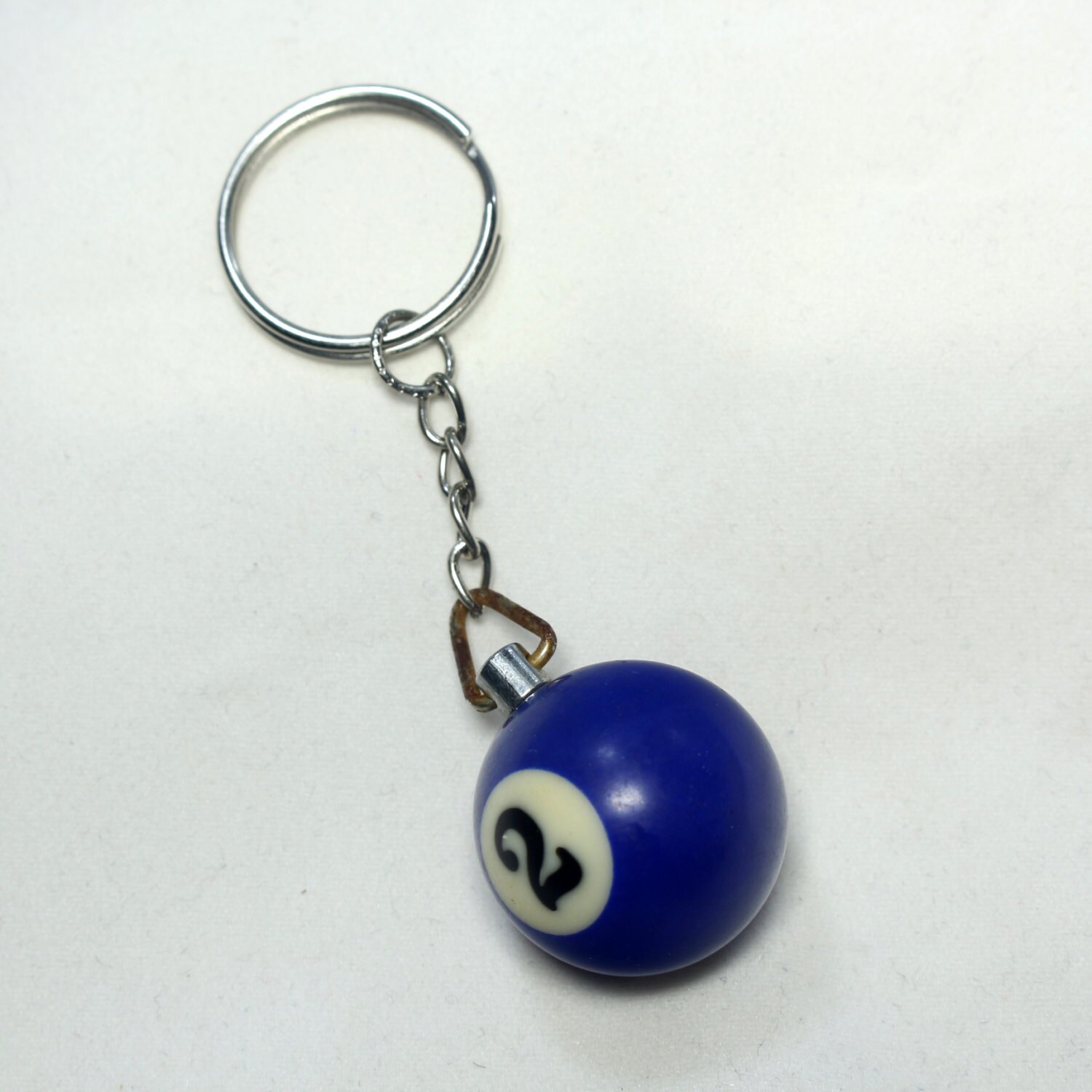 billiard ball keychain