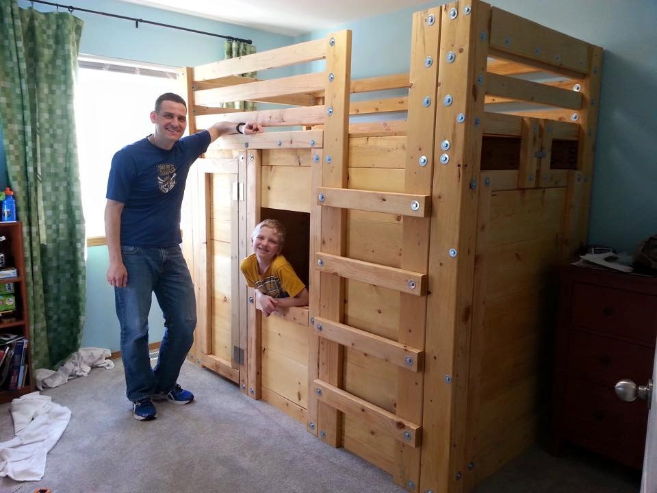 Twin Cabin Bed Plans The Bed Fort