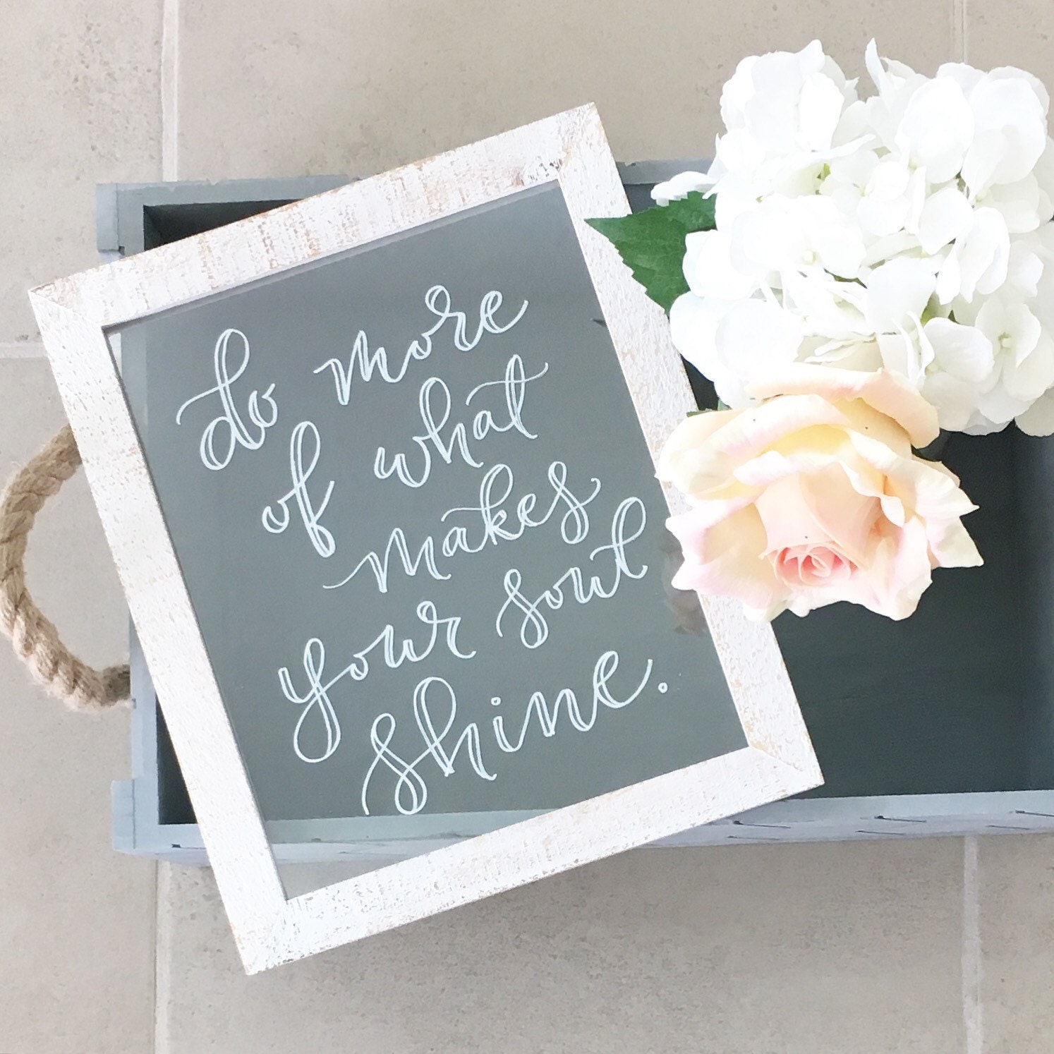 Glass Frame Art Do more of what makes your soul by LoveSupplyCo