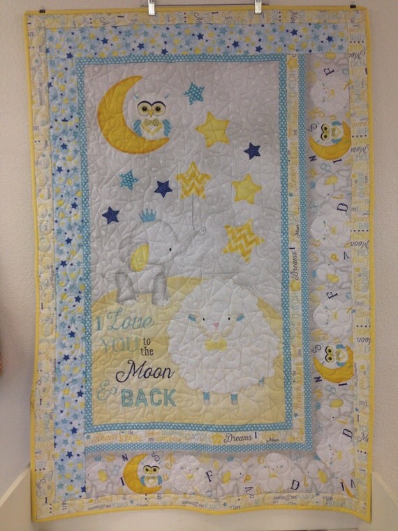 I Love You to the Moon and Back Nap Size Quilt KIT