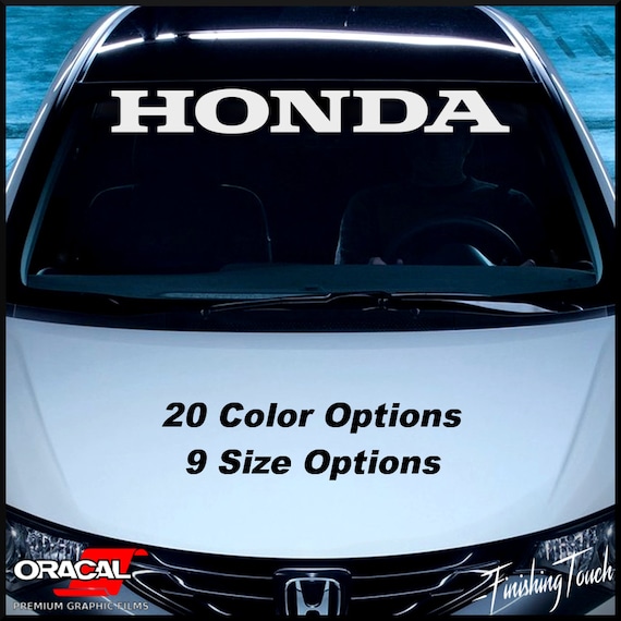 Honda windshield decals #2
