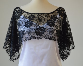 Items similar to Black Coktail Dress with Lace detail- Free US Shipping ...
