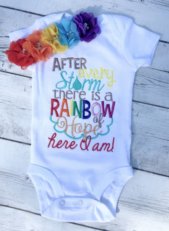 rainbow baby onesie for girls gifts for by BrilliancebyLandon