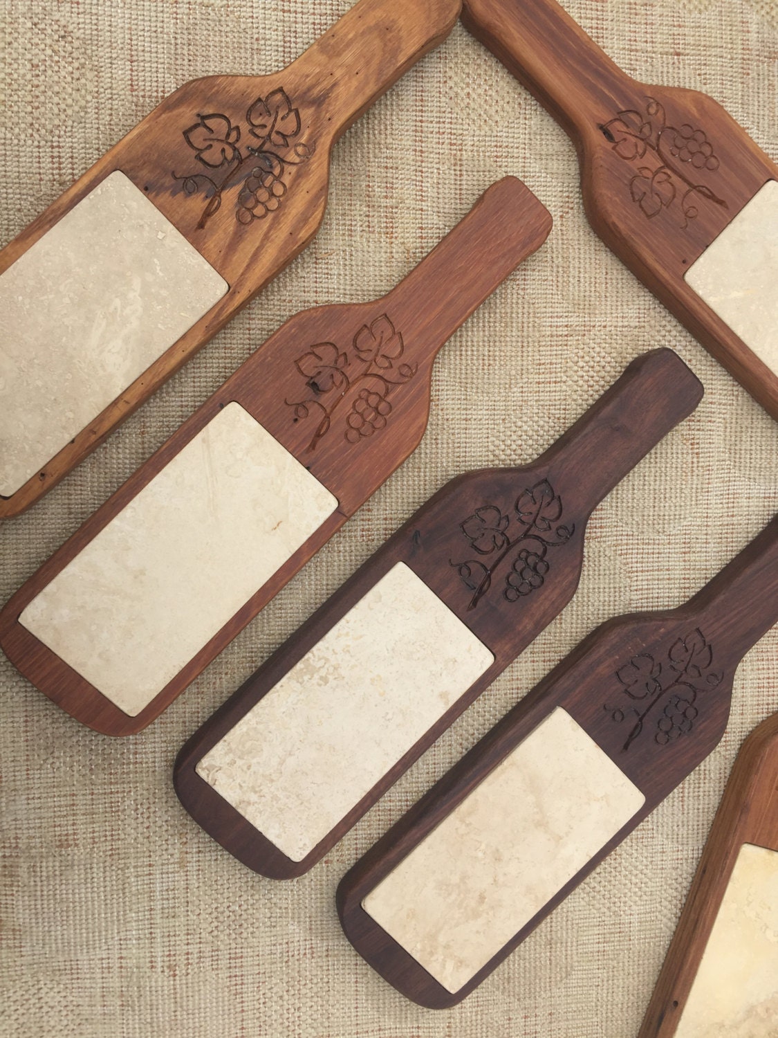 Wine Bottle Cheese Cutting Board by DeezGiftsandMore on Etsy