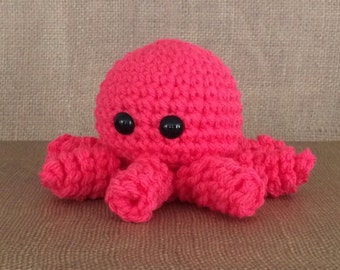 little pink octopus stuffed animal