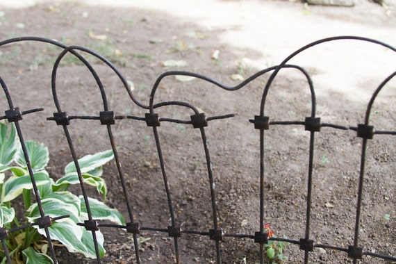 Antique Iron Hairpin Fence Long Garden Fence Wrought iron