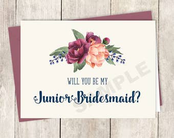 printable bridesmaid junior