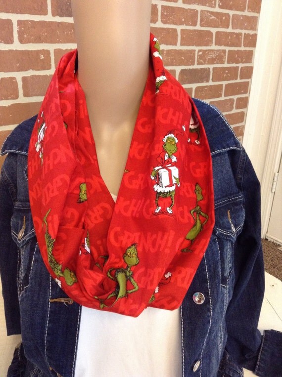 The Grinch Scarf/Christmas Scarf/Dr Suess Scarf/How the Grinch