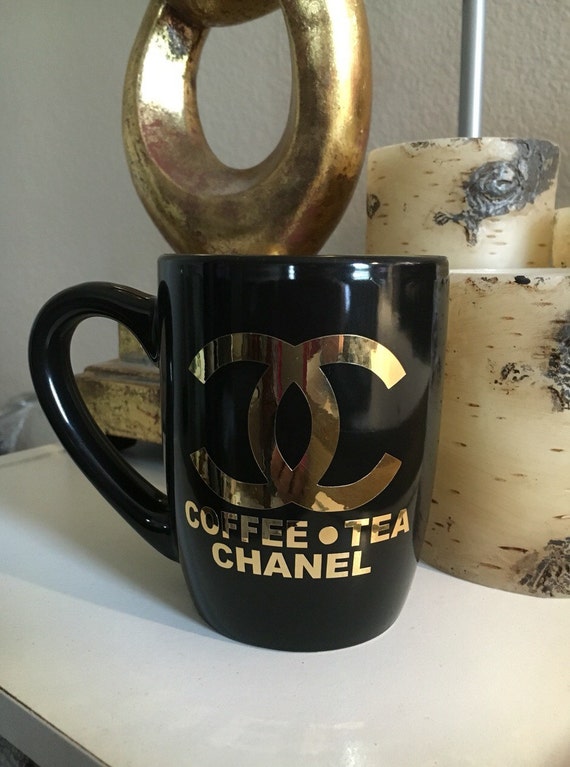 Chanel Inspired Coffee Mug by GlamGlitters on Etsy