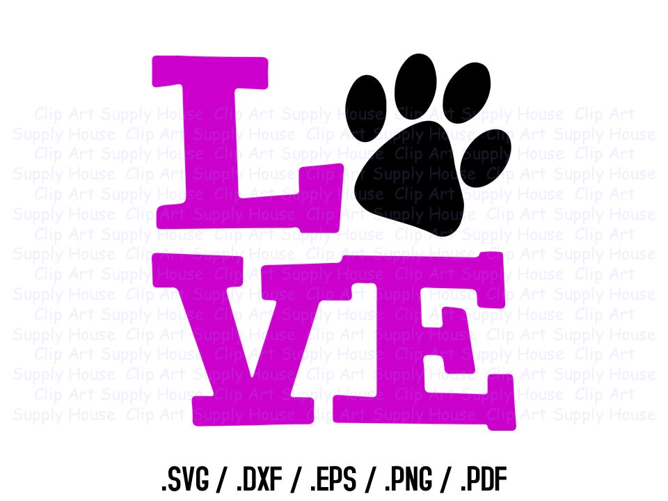 Download Animal Pet Love SVG Clipart SVG Office Wall Art Pet SVG