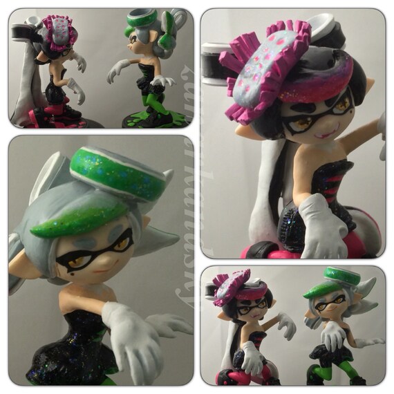 Custom Amiibo Splatoon Callie And Marie By Zanarkandsky On Etsy