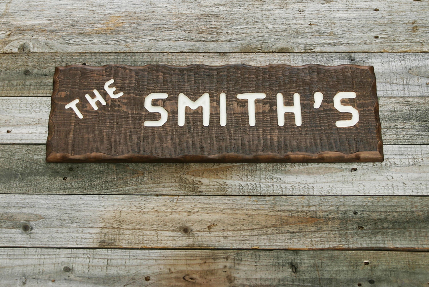Custom Wood Sign Family Name Sign Rustic Wood by ClaricesAttic