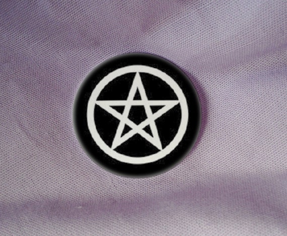 pentacle pentagram black pentagram star goth pin by BlueDarkSea