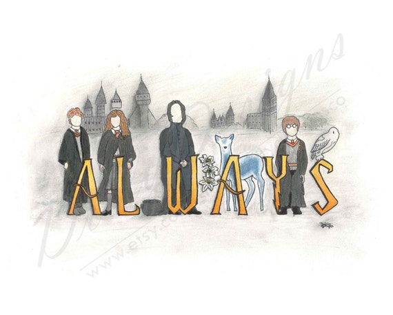 Harry Potter Always Character Sketch Always by dillydesignsart