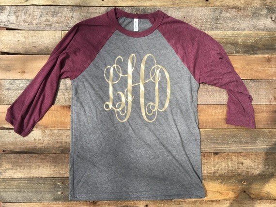 mlb monogram tee