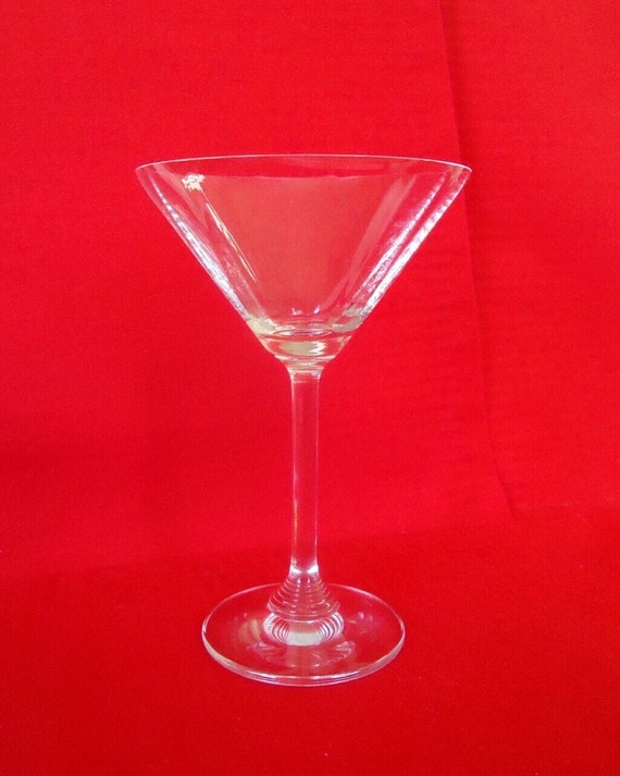 3 Toscany Lead Crystal Long Stem Martini Glasses by TracyShort10