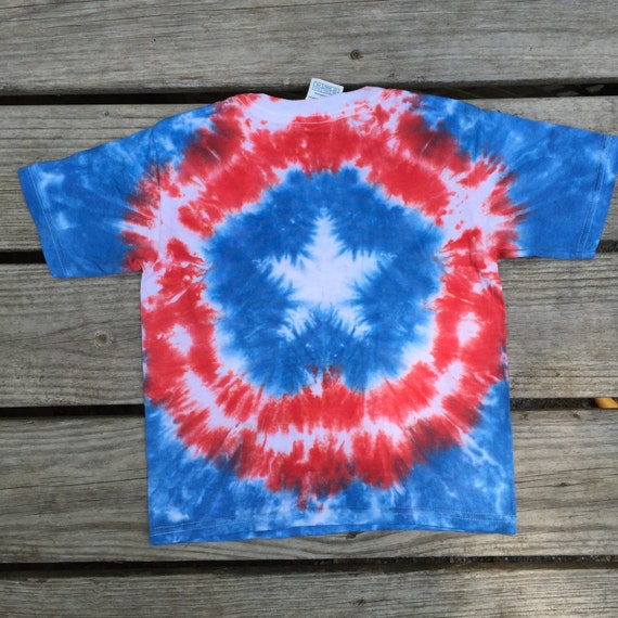 captain america tie dye shirt instructions