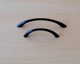 Modern Black Cabinet Pull. Black Cabinet Hardware. Contemporary Drawer Handle. Drawer Pull. Cabinet Hardware. Modern Kitchen Cabinet Pull