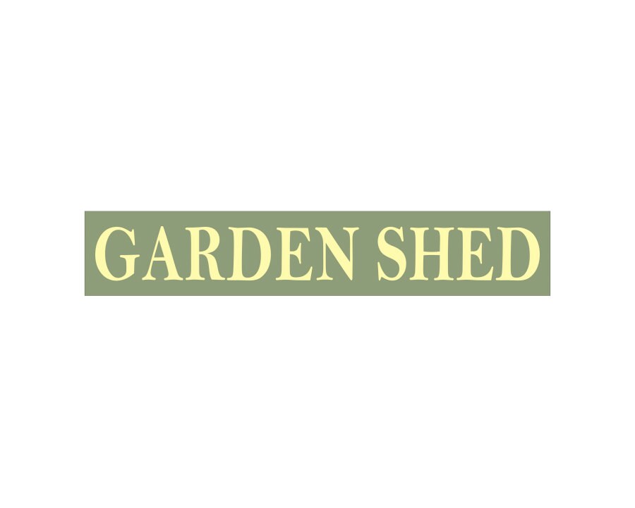 Sign Stencil GARDEN SHED 4 x 22 Stencil great for a sign