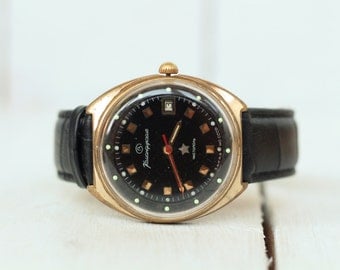 Vostok watch Vostok komandirskie Military army watch Mechanical watch Mens watch Watch men Russian Soviet watch Rare watch USSR military