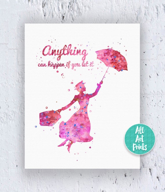 mary poppins quote mary poppins print mary poppins by allartprints