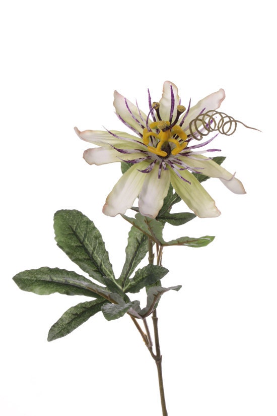 Artificial silk Passion Flower Natural Color Artificial Passion branch Centerpieces floral
