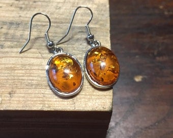 Amber Earrings Baltic Amber Earrings Baltic Amber Earrings In Handmade Silver Earrings Wire Natural baltic Amber Earrings Drop Earrings
