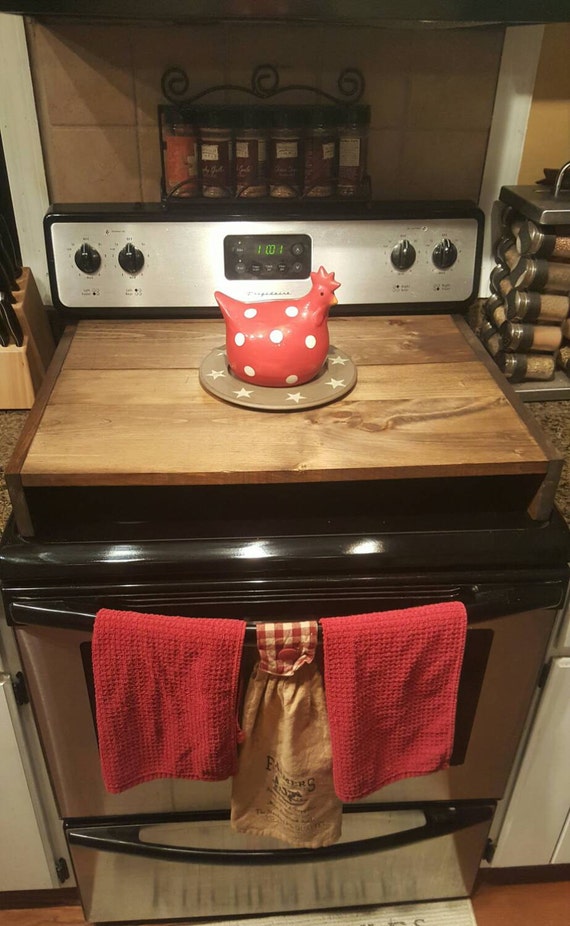 Stove Top Cover by OldeStoneHome on Etsy